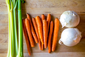 vegetable stock celery carrot onion