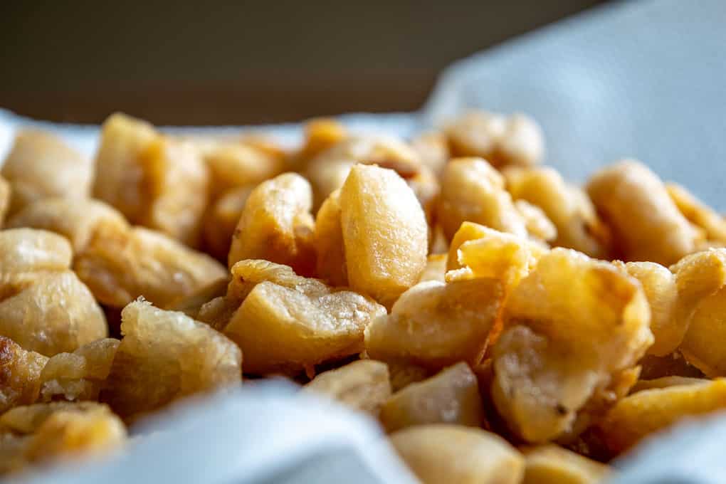 Fried bits of chicharron