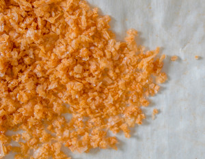 adobe flavored salt after being dried