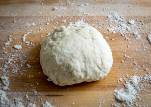 dough for homemade flour totillas