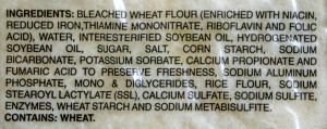 flour tortilla ingredient label