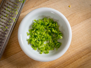 lime zest for chili lime flavored salt