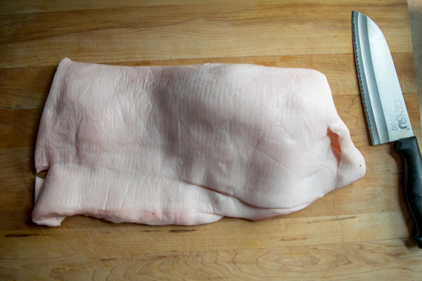 pork back fat slab for homemade lard