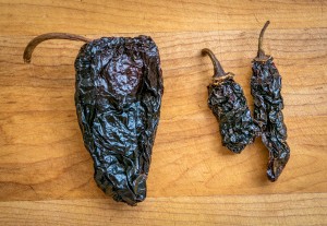 ancho and morita dried chili peppers