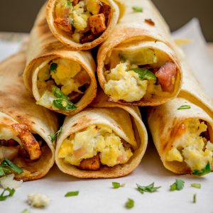 Baked Breakfast Taquitos mexicanplease.com