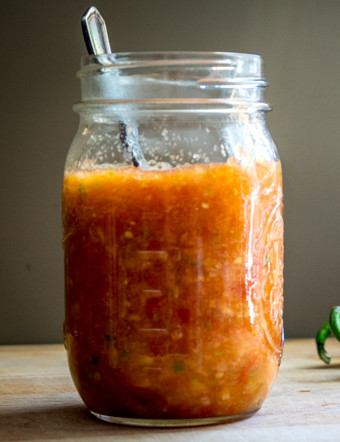 classic tomato jalapeno salsa just jar