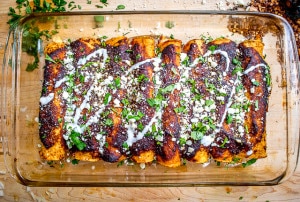 Ancho Chicken Enchiladas | mexicanplease.com