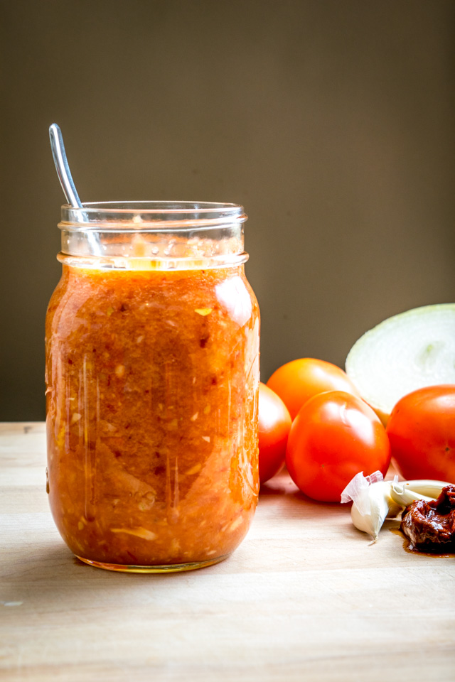 This Tomato Chipotle Salsa has a rich, smoky flavor from the delightful chipotles in adobo. And if you roast the tomatoes you end up with a warm, authentic salsa -- so good! mexicanplease.com