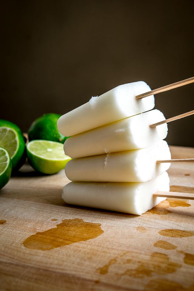 Add a bit of yogurt to these Classic Lime Paletas and you end up with some creamy, heavenly, delicious popsicles. So good!! mexicanplease.com