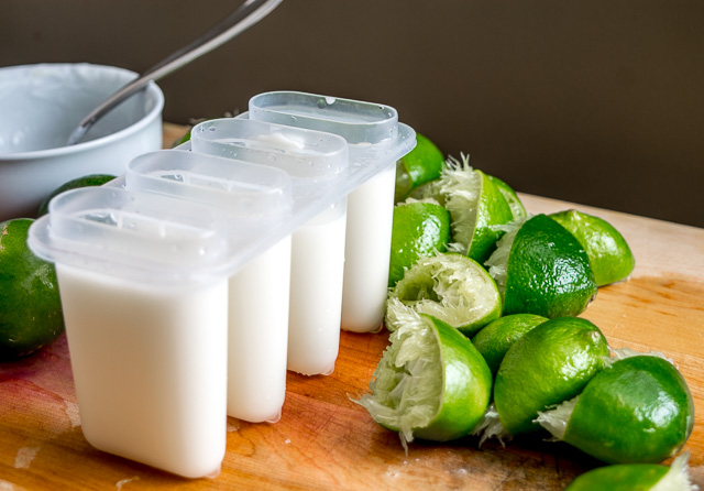 Add a bit of yogurt to these Classic Lime Paletas and you end up with some creamy, heavenly, delicious popsicles. So good!! mexicanplease.com