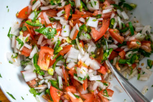 Five ingredients is all it takes to make a classic, authentic Pico de Gallo. This recipe keeps the tomatoes in check by using plenty of onion and seasoning. So good! mexicanplease.com