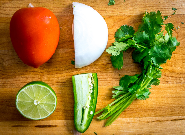 Five ingredients is all it takes to make a classic, authentic Pico de Gallo. This recipe keeps the tomatoes in check by using plenty of onion and seasoning. So good! mexicanplease.com