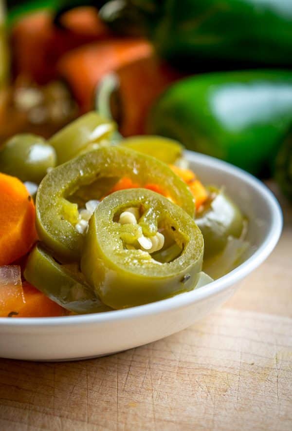 Taqueria Style Pickled Jalapenos and Carrots Mexican Please