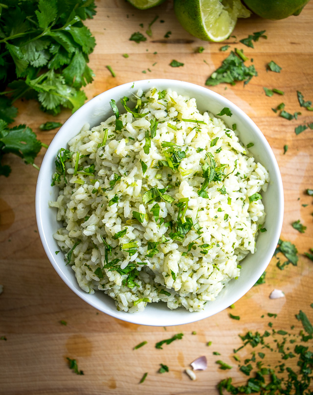 By keeping just a few ingredients on hand you'll always have the option of whipping up this light, effervescent Cilantro Lime Rice. Works well in burrito bowls but also tastes great on its own! mexicanplease.com
