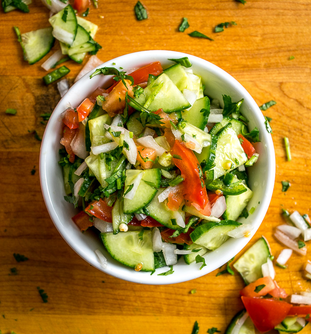 These Vegan Avocado Hummus and Cucumber Pico de Gallo Tostadas will make even the crankiest of carnivores take a second bite. Final zip from some hot sauce highly recommended. So good! mexicanplease.com