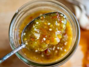 A rich Tomatillo Chipotle Salsa that's bursting with flavor. No one will believe you when you show them the tiny ingredient list. So good! mexicanplease.com