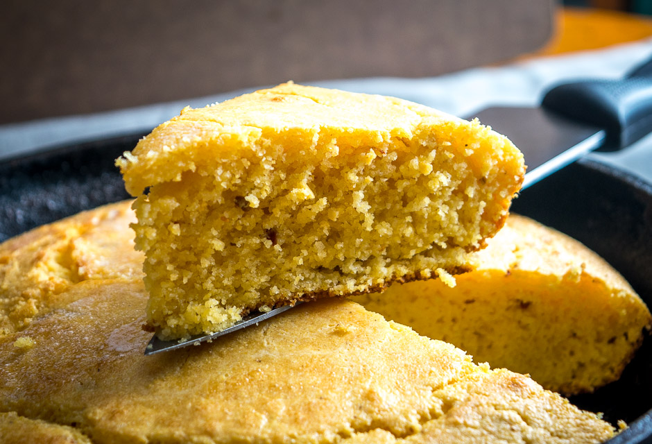 Chipotles give this skillet cornbread the perfect hint of spice and when served fresh out of the oven with a pad of butter you'll be in heaven! mexicanplease.com