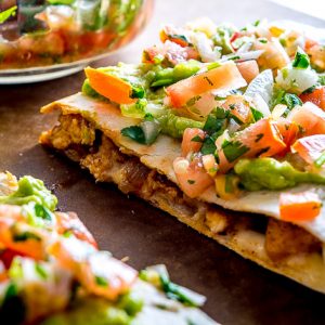 Designed to be fast and effortless, these Chicken Guacamole Quesadillas will have you coming back for more. Don't forget the freshly chopped Pico de Gallo. So good! mexicanplease.com