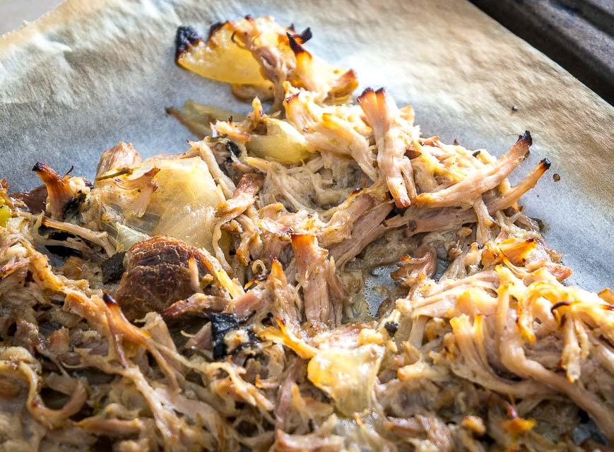 One of my all-time favorite recipes! The slow cooker keeps these carnitas moist and loads them up with flavor. Best combo for tacos is carnitas, salsa verde, onion, cilantro and a squeeze of lime. So good! mexicanplease.com