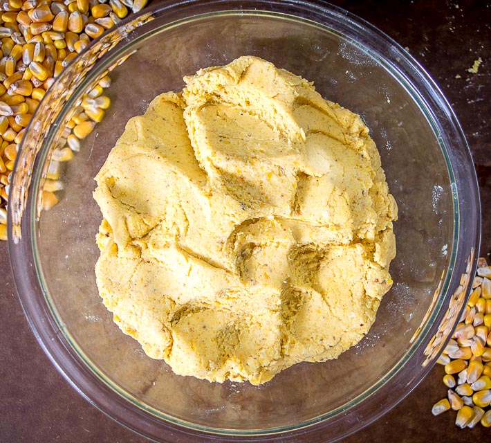 This masa dough is a great starting point for homemade corn tortillas, tamales, and pupusas. We're taking a shortcut by using a food processor to grind the corn and so far the results are fantastic! mexicanplease.com