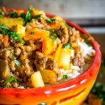 This easy to make Mexican Picadillo is a classic meat and potatoes dish bursting with flavor and spice. It can be eaten straight out of the pan but it also works good in tacos, burritos, and empanadas. So good! mexicanplease.com