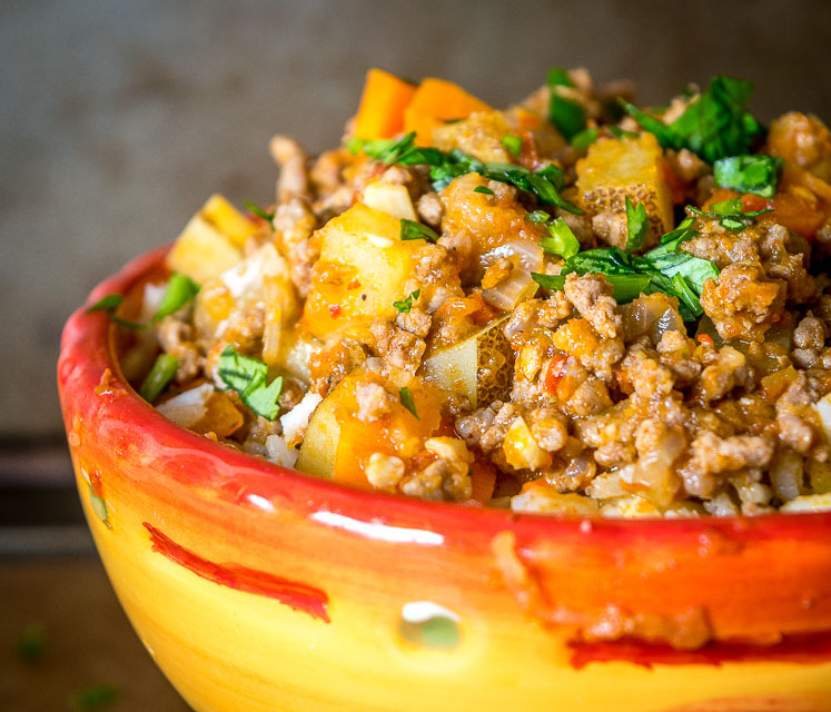 This easy to make Mexican Picadillo is a classic meat and potatoes dish bursting with flavor and spice. It can be eaten straight out of the pan but it also works good in tacos, burritos, and empanadas. So good! mexicanplease.com