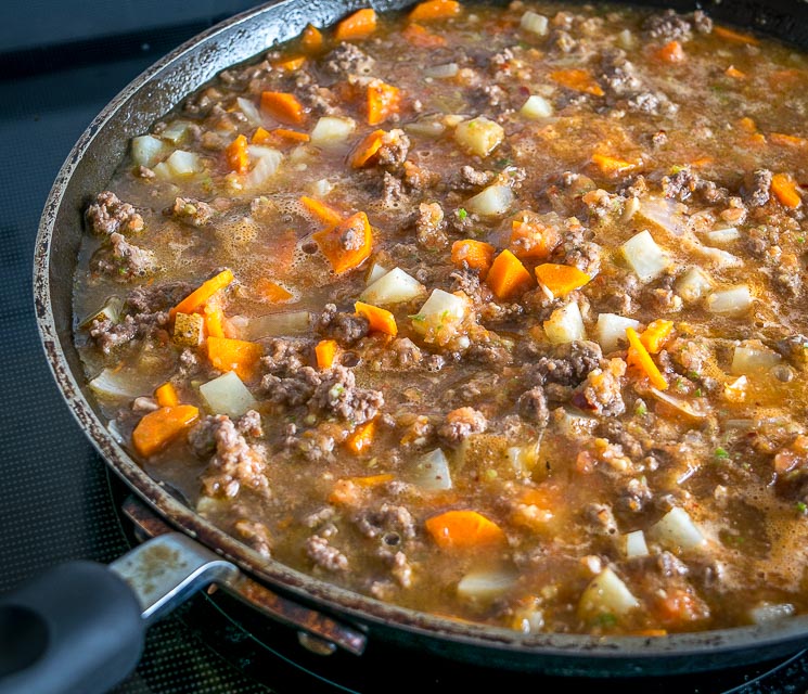 This easy to make Mexican Picadillo is a classic meat and potatoes dish bursting with flavor and spice. It can be eaten straight out of the pan but it also works good in tacos, burritos, and empanadas. So good! mexicanplease.com