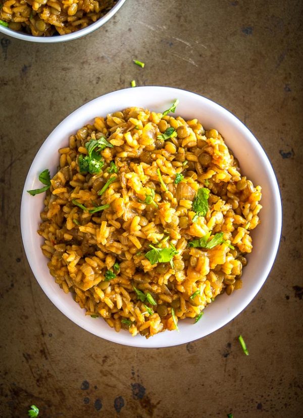 One Pot Mexican Lentils and Rice Mexican Please
