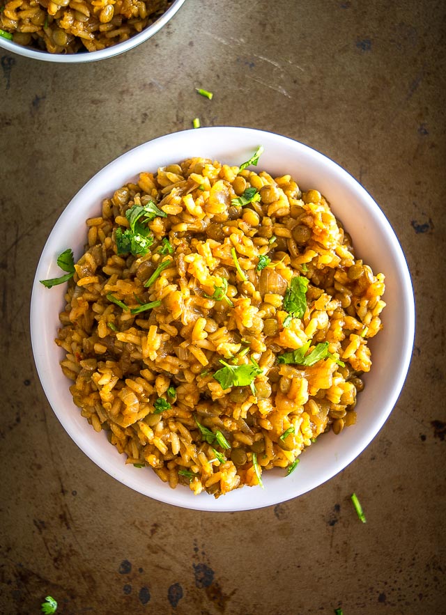 One Pot Mexican Lentils and Rice | Mexican Please