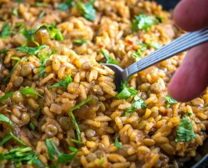 Here's an easy way to make a delicious Lentils and Rice dish. You can go easy on the chipotle if you want a milder version. We used some homemade veggie stock and it was delish! mexicanplease.com