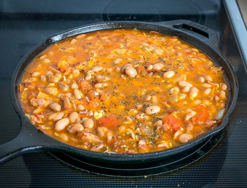 Charro Beans! You won't find a heartier, more delicious batch of beans anywhere in Mexico. This version uses bacon and chipotles but feel free to add in some chorizo if you have it. So good! mexicanplease.com