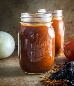 This is a great recipe for a huge batch of delicious enchilada sauce. This will freeze quite well so feel free to throw a few portions in the freezer. Yum! mexicanplease.com