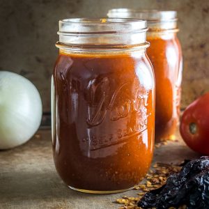 This is a great recipe for a huge batch of delicious enchilada sauce. This will freeze quite well so feel free to throw a few portions in the freezer. Yum! mexicanplease.com