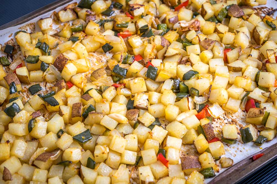 Despite being hands off these Poblano Breakfast Potatoes have incredible flavor. Chop 'em up, throw 'em in the oven, and 30-40 minutes later breakfast is served. So good! mexicanplease.com