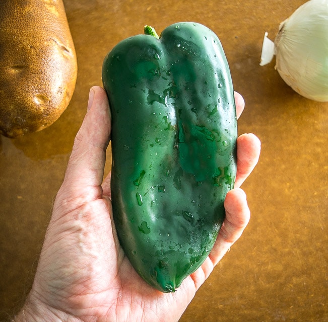 poblano pepper from the grocery store