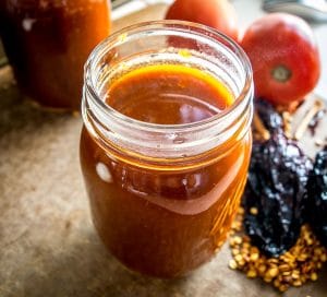 This is a great recipe for a huge batch of delicious enchilada sauce. It will freeze quite well so feel free to throw a few portions in the freezer. Yum! mexicanplease.com