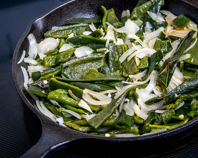 Finally a Rajas recipe! Roasted poblano strips swimming in a creamy sauce makes the perfect side dish. I add potatoes and some stock to turn it into a meal -- so good! mexicanplease.com