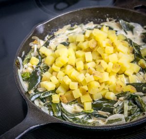 Finally a Rajas recipe! Roasted poblano strips swimming in a creamy sauce makes the perfect side dish. I add potatoes and some stock to turn it into a meal -- so good! mexicanplease.com