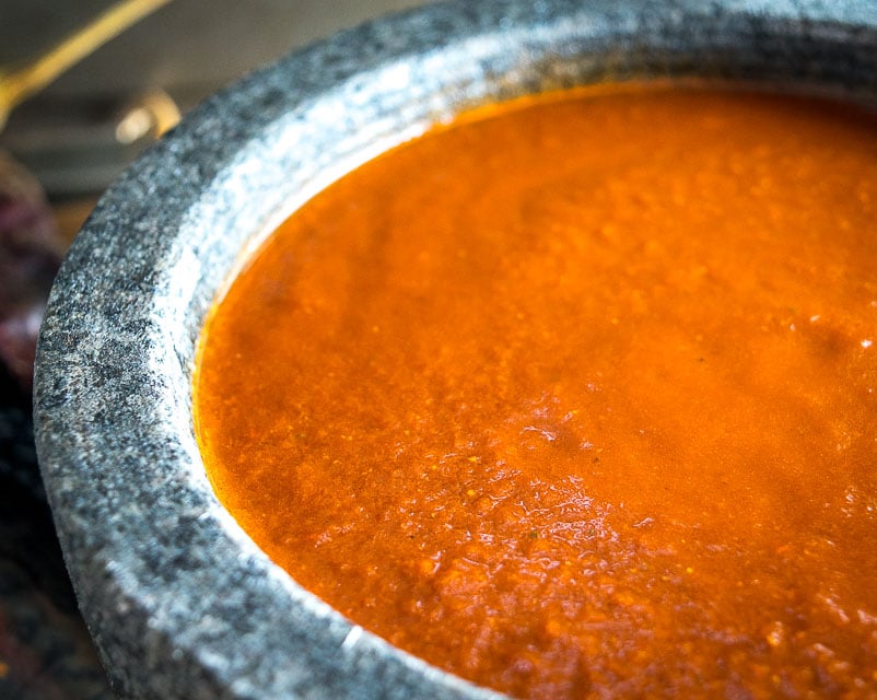 Here's a simple recipe for a fiery, concentrated batch of Salsa Roja. We use this as a topper sauce for tacos, grilled meats, and even eggs! mexicanplease.com 