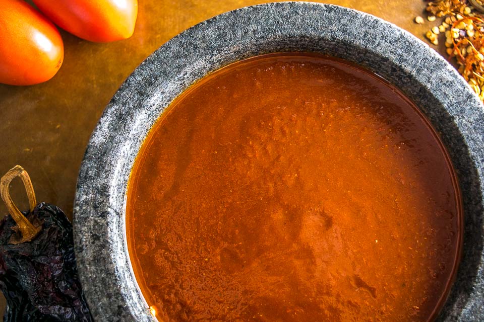 Here's a simple recipe for a fiery, concentrated batch of Salsa Roja. We use this as a topper sauce for tacos, grilled meats, and even eggs! mexicanplease.com 