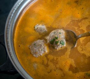 Here's an easy recipe for Albondigas Soup. I used all beef in this version but you could easily use pork or turkey. So good! mexicanplease.com