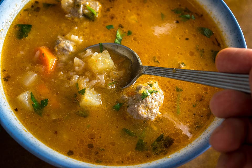 Here's an easy recipe for Albondigas Soup. I used all beef in this version but you could easily use pork or turkey. So good! mexicanplease.com