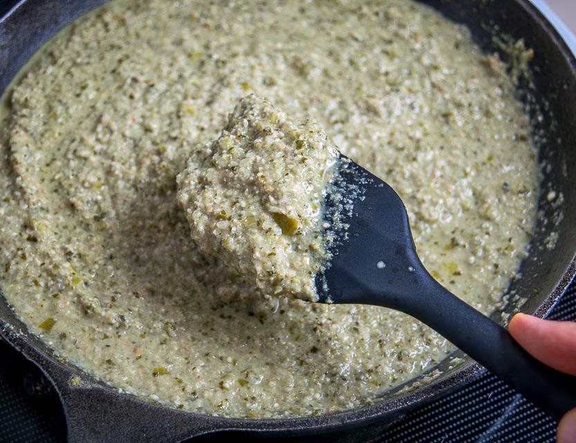 This is a delicious Green Mole sauce that works wonders on grilled meats. You'll need some pepitas (pumpkinseeds) to make the sauce -- and don't forget to roast them first. So good! mexicanplease.com