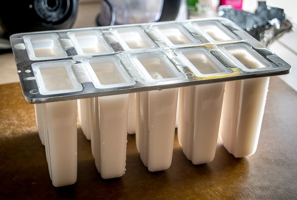 Make a homemade batch of Horchata and you can keep a few of these popsicles in the freezer. We added coconut milk to this batch and they are delicious! mexicanplease.com
