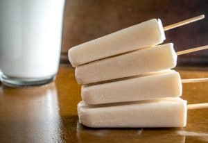 Make a homemade batch of Horchata and you can keep a few of these popsicles in the freezer. We added coconut milk to this batch and they are delicious! mexicanplease.com