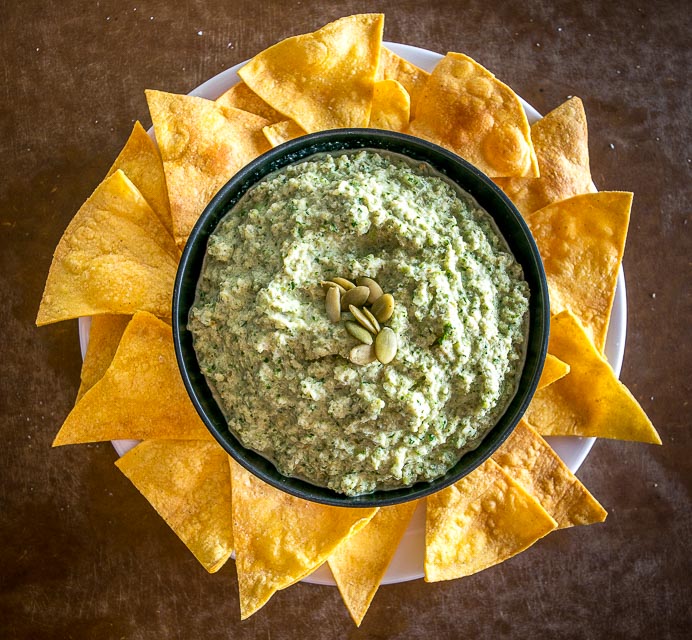 Keep some pepitas on hand and you'll always be able to whip up this quick, satisfying spread. I like it best when it's fiery and loaded with lime flavor -- so good! mexicanplease,com