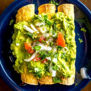 Adding cream cheese to your taquitos is a massively rewarding shortcut to take! We're also using some Tomatillo Chipotle Salsa in this batch -- so good! mexicanplease.com