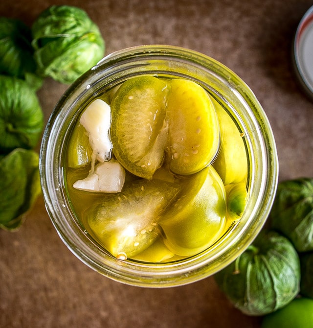 These Pickled Tomatillos will give you a tart burst of acidity and they work wonders on tacos, quesadillas, and even sandwiches. So good! mexicanplease.com