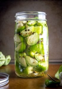 These Pickled Tomatillos will give you a tart burst of acidity and they work wonders on tacos, quesadillas, and even sandwiches. So good! mexicanplease.com