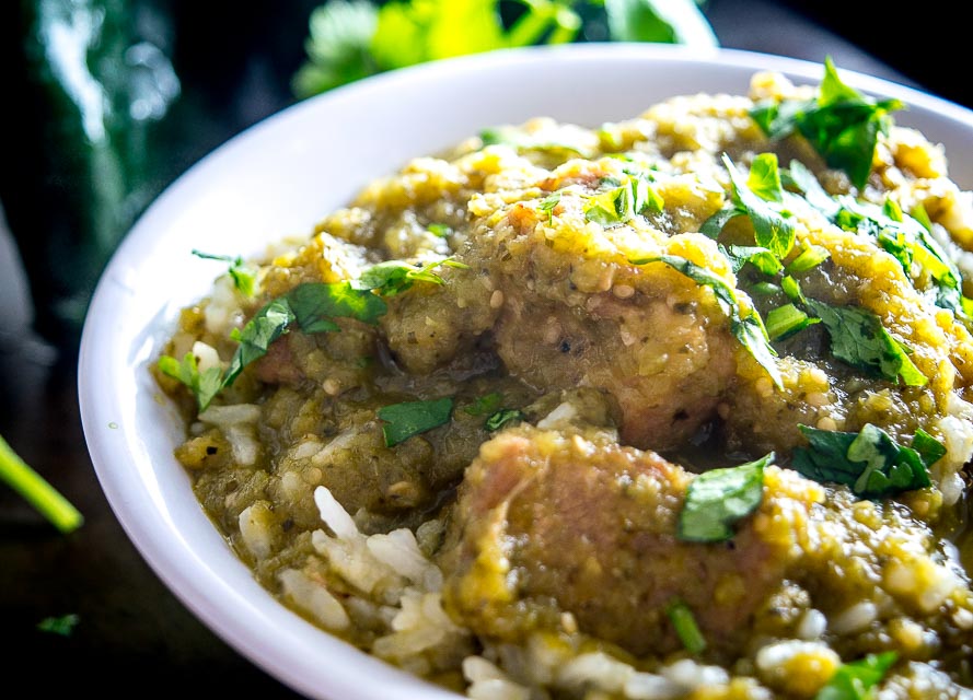 This is a great recipe for a comforting batch of Chili Verde. I use the leftovers to make some killer burritos and quesadillas. So good! mexicanplease.com